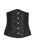 Bustier, Druck- und Kreuzband, 12 flexible Knochen und verstellbares Band zum Schnüren. Es hilft, Ihren Körper gleichmäßig auszugleichen und zu glätten, für einen natürlicheren und schlankeren Look und minimiert unschöne Beulen und Ausbuchtungen.