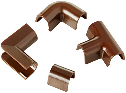 cablefix INOFIX Conexiones de Esquina y de Piezas en T para 2200 Canal, Marrón, 3200-4-