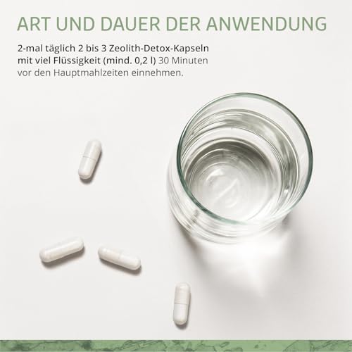 Zeolith Kapseln Effective Nature zur Unterstützung der Entgiftung