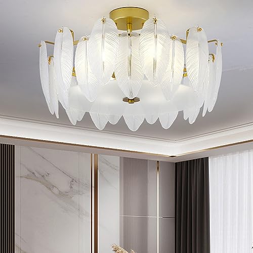 Plafonnier Boho en verre givré grand modèle pour embellir la cuisine familiale