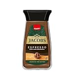 Jacobs – Jacobs Espresso löslicher Bohnenkaffee, Instant Kaffee, 100 