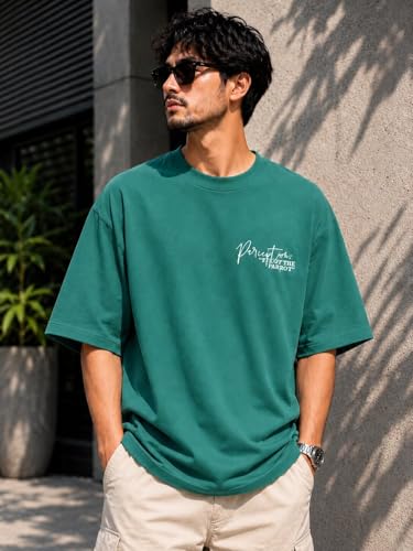 Image of ColorChakra Oversized Tshirt for Mens Down Shoulder Loose fit t-Shirt Men Oversize t-Shirt M to 4XL