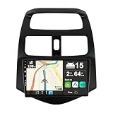 Android 15 Car Stereo For Chevrolet Spark M300 2009-2016 Sat Nav Navigation - Wireless Carplay + Android Auto - 2G+64G - Rear Camera - 9 Inch 2 Din -Steering Wheel WiFi Fast-boot Split-Screen