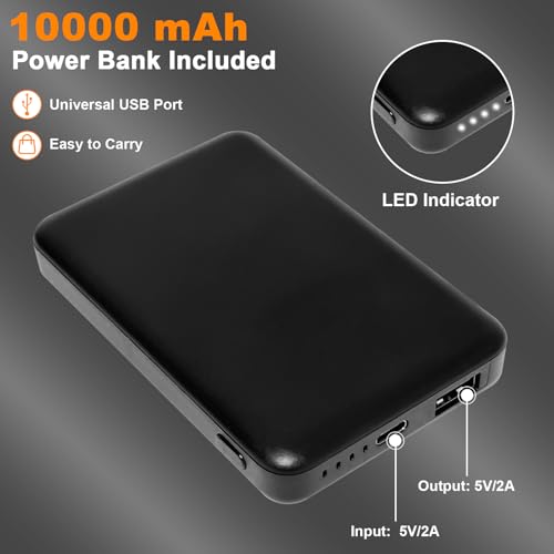 Lslpin XY-8212 Extra Wide Heated Stadium Seat Cushions, Portable Stadium Seats For Bleachers, Foldable Heated Seat Cushion With Usb Battery Pack, Heating Pad thumb #1