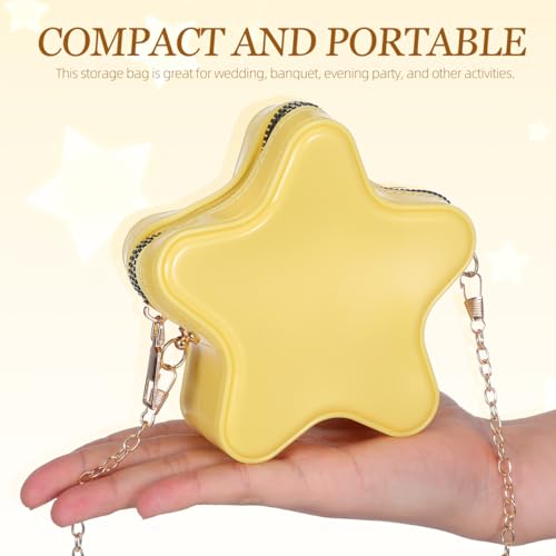 Star Crossbody Bag - Cute Small Shoulder Purse for Women, Daily Use Casual Messenger Bag (yellow) by BESPORTBLE - Used condition - Image 9