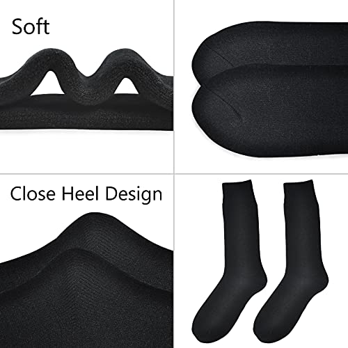 Lo Shokim Warm Thermal Socks Men Thick Hiking Socks Women Breathable Athletic Boot Socks Winter Ski Crew Socks 3 Pairs(Black,L) #TOP3