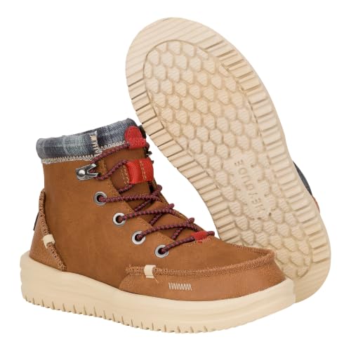 Image of HEYDUDE Boy's Toddler Bradley Classic Boot | Synthetic Upper Lace Up Boot
