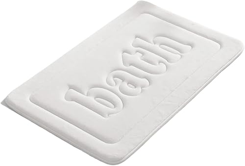non slip Alfombrillas De Espuma Viscoelástica Para Baño, Tapete De Agua Para Puerta Interior Absorbente, Cocina, Exterior, Ducha, Color Blanco non slip Alfombrillas De Espuma Viscoelástica Para Baño, Tapete De Agua Para Puerta Interior Absorbente, Cocina, Exterior, Ducha, Color Blanco