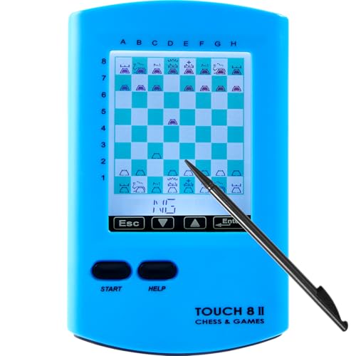 CNSENIOR Scacchiera elettronica palmare, computer di scacchi touch 8 in