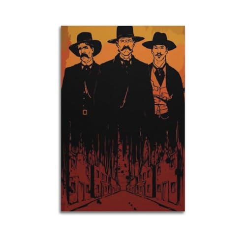 FOWNJCIA Póster de película con lápida, lienzo decorativo para pared e impresión artística moderna para decoración de dormitorio familiar, 40 x 60 cm