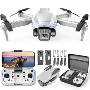Drone with Camera for Kids & Adults, 1080P HD Mini FPV Drones with Altitude Hold, One-Key Take Off/Landing, Headless Mode, 360° Flips, Speed Adjustment, Toys Gifts for Boys Girls, Beginner