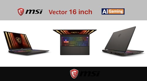 Image of msi Vector 16 HX AI Gaming Laptop 16.0 inch 240Hz WQXGA Display (Intel Ultra 9-275HX, GeForce RTX 5080 16GB, 64GB DDR5, 8TB PCIe SSD, RGB KB, 2 Thunderbolt 5, Win 11 Pro) w /DKZ USB Port Expander