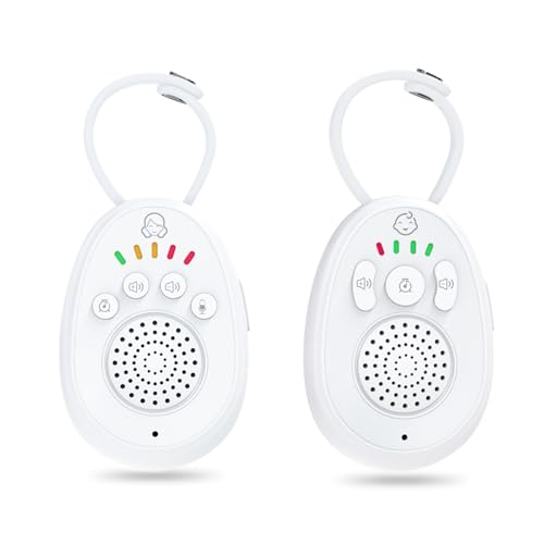 Elprico Audio-Babyphone mit Bis zu 1.000 Fuß Reichweite, Babyphone Nur mit Audio, Tragbar und Wiederaufladbar, Sprachaktivierter -Schlaflieder-Timer für Kinder, Kleinkinder,
