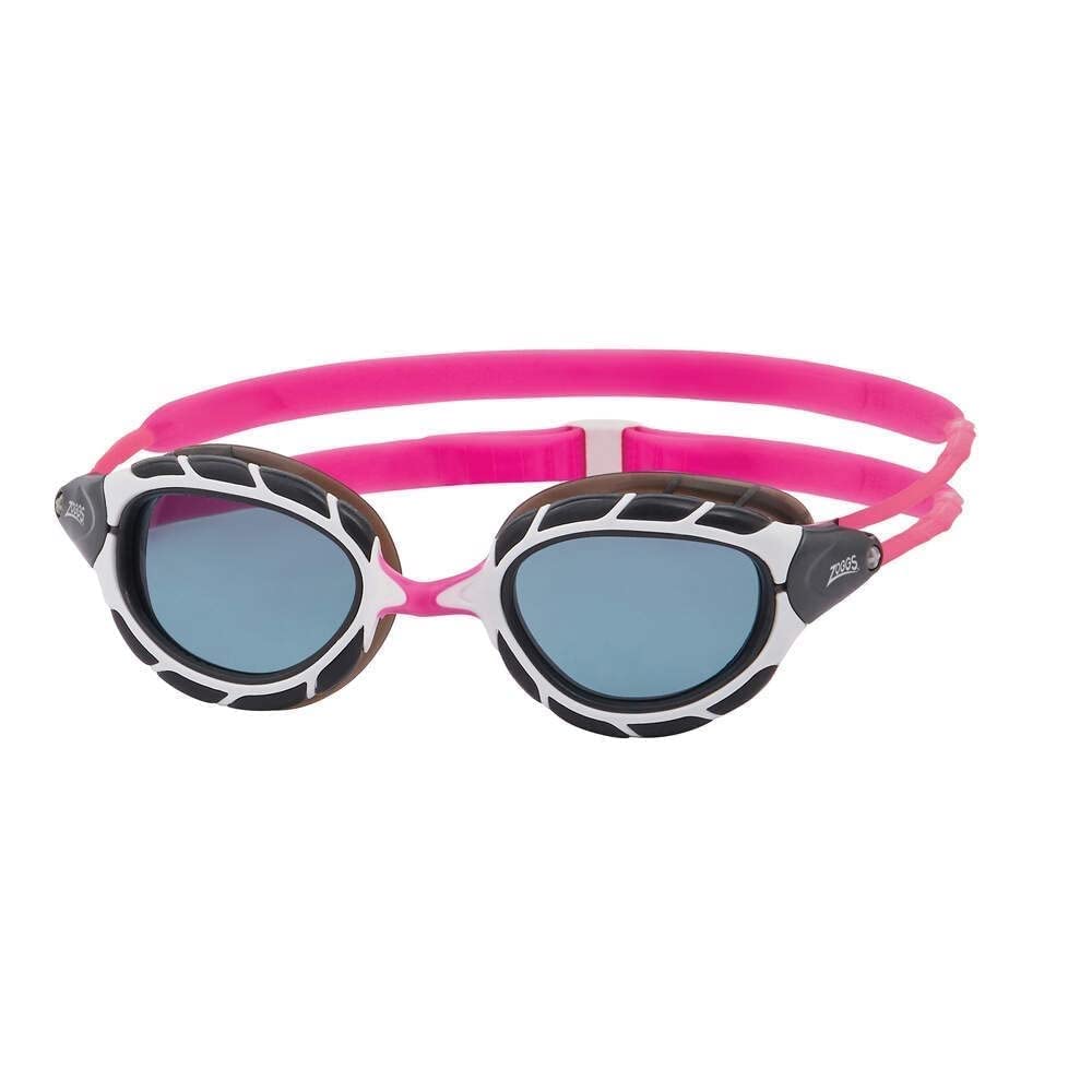 Zoggs 2024 Goggles Snr Predator Pink White Smoke(433822), Pink / White / Tint Smoke, Regular Fit