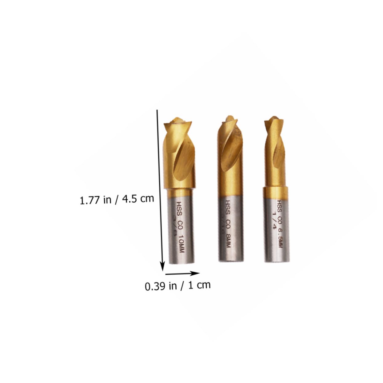 ARTIBETTER 2sets Durable Cobalt Spot Welding Drill Bits Co for Efficient Weld Removal Practical Welding Tool Accessories Case