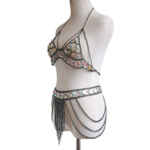 Connie Cloris Women's Sexy Suit Body Chain (E-Black) by Connie Cloris - Image 2
