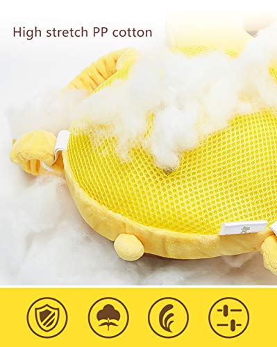 Feidoog Baby Head Protector Cushion Backpack With 3 Baby Knee Pads For Walking & Crawling,Bee thumb #2