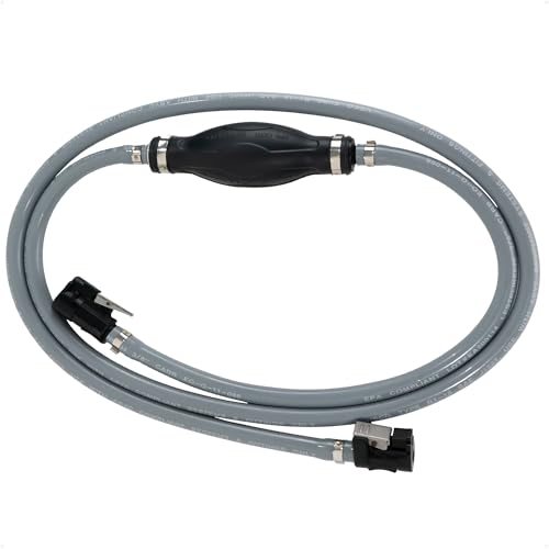 Five Oceans Marine Boat Fuel Line Kit Compatible with Mercury 3/8-Inch x 6-Foot EPA/CARB Approved Leakproof Outboard Fuel Line for All Mercury Engine End & Tank End Male Fitting (Post-1998) - FO4282