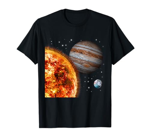 Weltraum Motiv Universum Galaxie Planeten Sonne Sonnensystem T-Shirt
