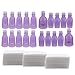 Teenitor Nail Polish Remover Clips Pack of 20, Reusable Toe nail and Finger Nail Art Soak off Cap Clips, UV Gel Polish Remover Wrap Nail Tool with 170 Pack Nail Wipe Cotton Pads - Purple