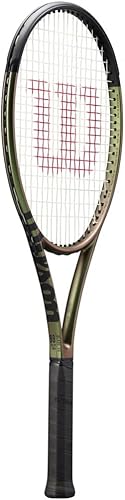 Miniatura 3 de Wilson Blade - Raqueta de tenis 98 v8 de 18 x 20 pulgadas con cuerda de raqueta de tripa Syn en tu elección de colores, patrón de cuerda de 16 x 19