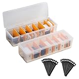 JCTEEY 2 Piezas Caja Organizadora Cables, Organizador de Cables Hay 7 Separadores Extraíbles para la gestión de cables para escritorio
