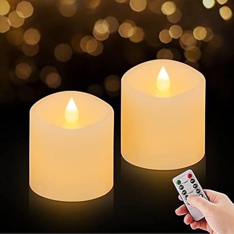 ASLDOIWEH Flameless Candles with Remote Cover