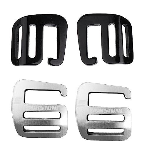 Hebilla G Hook de aluminio Chatonshen para correas de mochilas y bolsos pack de 2 pares 3