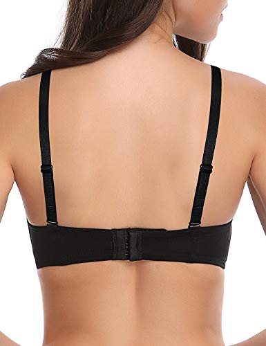 Image of Wingslove Women's Strapless Full Figure Bra Underwire Multiway Contour Plus Size Bra Red Carpet