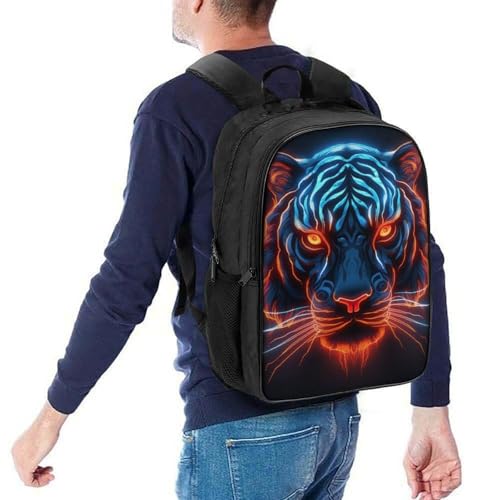 Bolsa impermeable 3D mochila para niños de tigre y niñas escolares con tirantes ajustables 5