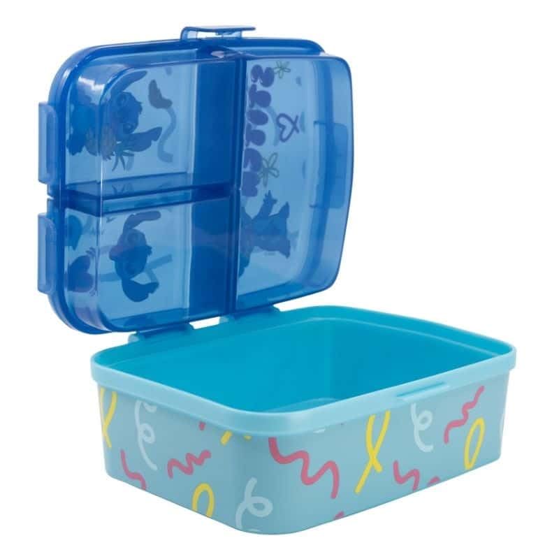 Image of STRIDERS XL Multi Compartment Rectangular Sandwich Box Stitch Palms