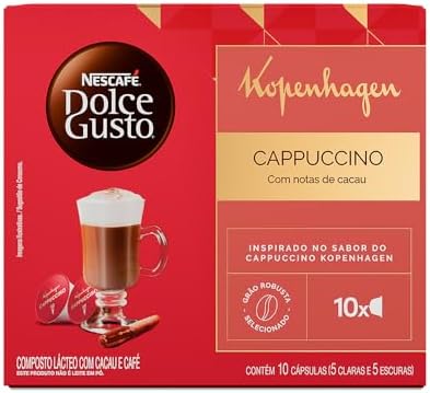 Cappuccino em Cápsula Kopenhagen Nescafé Dolce Gusto Caixa 135g 1...