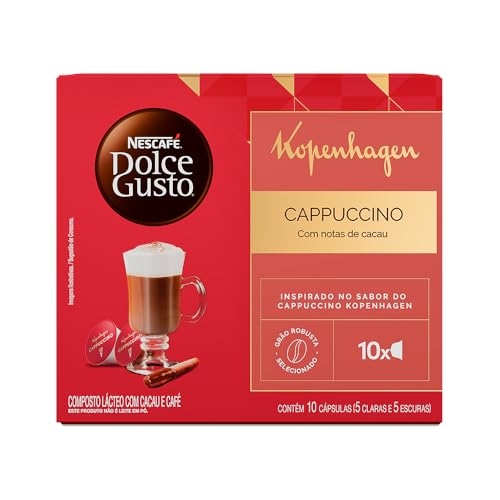 Cappuccino em Cápsula Kopenhagen Nescafé Dolce Gusto Caixa 135g 10 Unidades Cappuccino em Cápsula Kopenhagen Nescafé Dolce Gusto Caixa 135g 10 Unidades