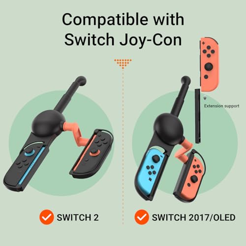 image for HEATFUN Switch 2 Fishing Rod - Realistic Fishing Game Accessory for Sw