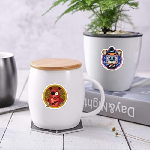 sxdaizjsym 120 PCS Five Nights at Freddy Stickers for Water Bottle, Laptop, Phone, Skateboard, Game Gift Stickers