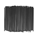 Straws, Coffee Stirrers, Cocktail Straws, Stir Sticks, 200 Pcs, 5.12 Inch, Black，Plastic,Disposable, for Coffee Stirs，Party Supplies, Home Kitche,and Drinks (200, black, 5.12 inch)