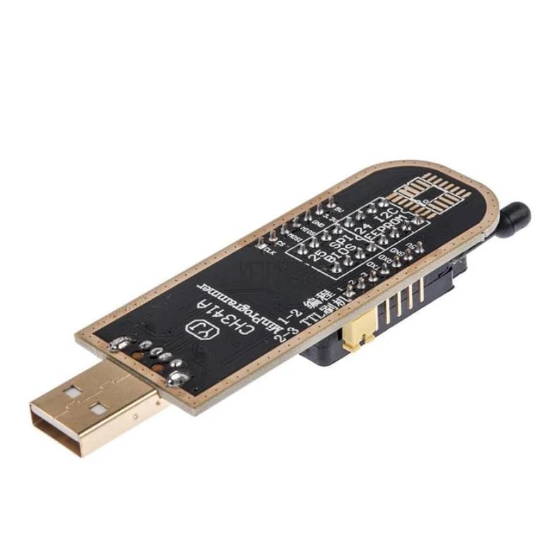 Image of Robocraze USB Programmer CH341A Series Burner Chip 24 EEPROM BIOS Writer 25 SPI Flash Board
