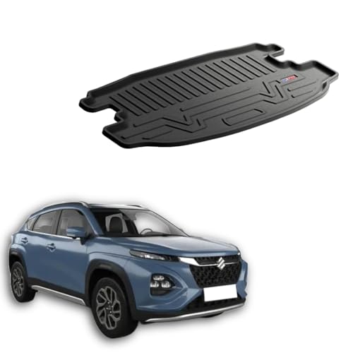 Image of 3D TPE Car Boot Mat for Fronx (2023 Onwards) Custom Fit, Heavy Duty & Anti-Slip Boot Mat | All Weather Resistant, Waterproof & Dustproof Trunk Liner, Car Dicky Mat for Fronx