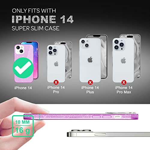 NALIA Brillantini Cover compatibile con iPhone 14