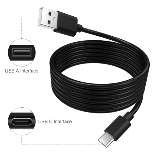 Image of USB Type C Data Charging Cable Cord Compatible with HyperX QuadCast 2, SoloCast, QuadCast S USB Condenser Gaming Microphone 10Ft