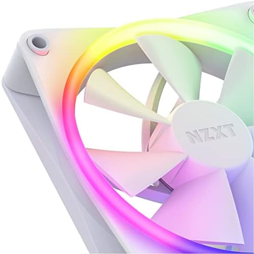 Nzxt F120 wentylator RGB  RF-R12SF-W1  rozszerzone dostosowanie oświetlenia RGB  ciche chłodzenie  pojedynczy (wentylator RGB i kontroler WYMAGANY I NIE ZAWIERAJĄ)  wentylator 120 mm  biały