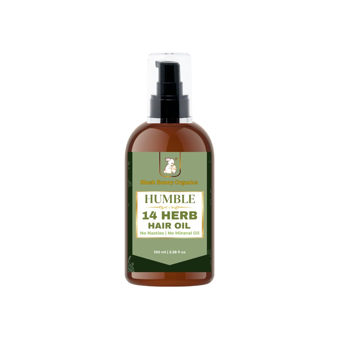 Humble 14 Herb Hair Oil for Hair Fall & Thinning – 100 ml | Cold Pressed Oils & Herbal Infusion | Anti Hair Fall, Frizz Control, Pregnancy Safe, Kids Safe, Sensitive Skin Safe | Preservative-Free-image-25