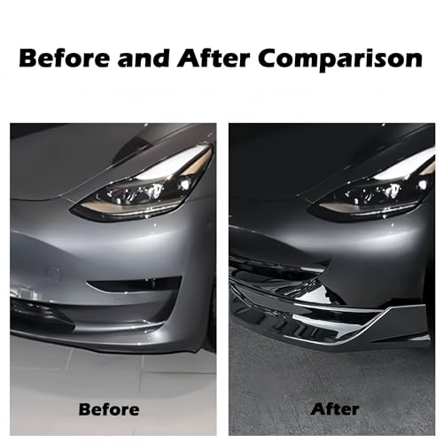 Lèvre de pare-chocs avant pour Tesla Model 3 protégeant le bas de caisse - 2