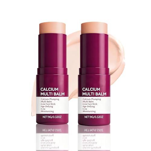 BOWOKI Calcium Multi Balm Stick 2PCS Collagen Moisturizing Stick Collagen Moisturing Anti-aging Wrinkle Core Stick Sagging Hydrating Firming Skin Suitable for Eyes Neck Face