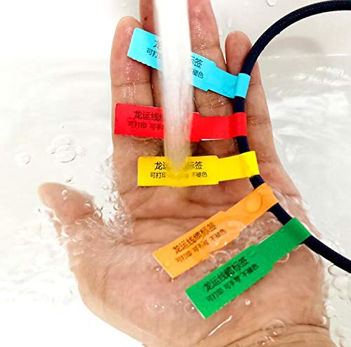 24 Pezzi Etichette Per Cavi Elettrici Riutilizzabili - Nylon, 6 Colori, 4x2 Cm, Con Chiusura A Strappo - Segnacavi Impermeabili Per Organizzare Cavi USB, Ethernet, Audio, Elettrodomestici