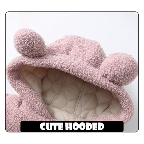 Toddler Snow Suit Baby Snowsuit Infant Winter Coat Fleece Clohtes 0-2T Hoodie3