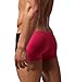 BRAVE PERSON Men's Boxers Fashion Smooth Trunks Gym Shorts bj1005 (S, Red)