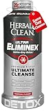 Herbal Clean Same Day Ultra Eliminex Detox Cleanse Drink* (32 fl oz) - Tropical Fruit Flavor Full Body Cleanse Detox Drink with Milk Thistle Seed* for high Toxin*, Vitamin B12 for Men & Women