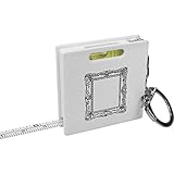 Einseitig bedruckt Azeeda \'Antiker Rahmen\' Schlüsselring-Maßband / Wasserwaage (KM00003681)