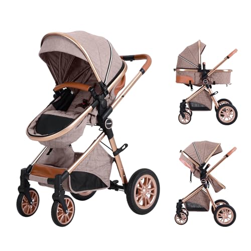 Image of Cochildor DuraFlex 2 in 1 Baby Stroller, Foldable Travel Stroller